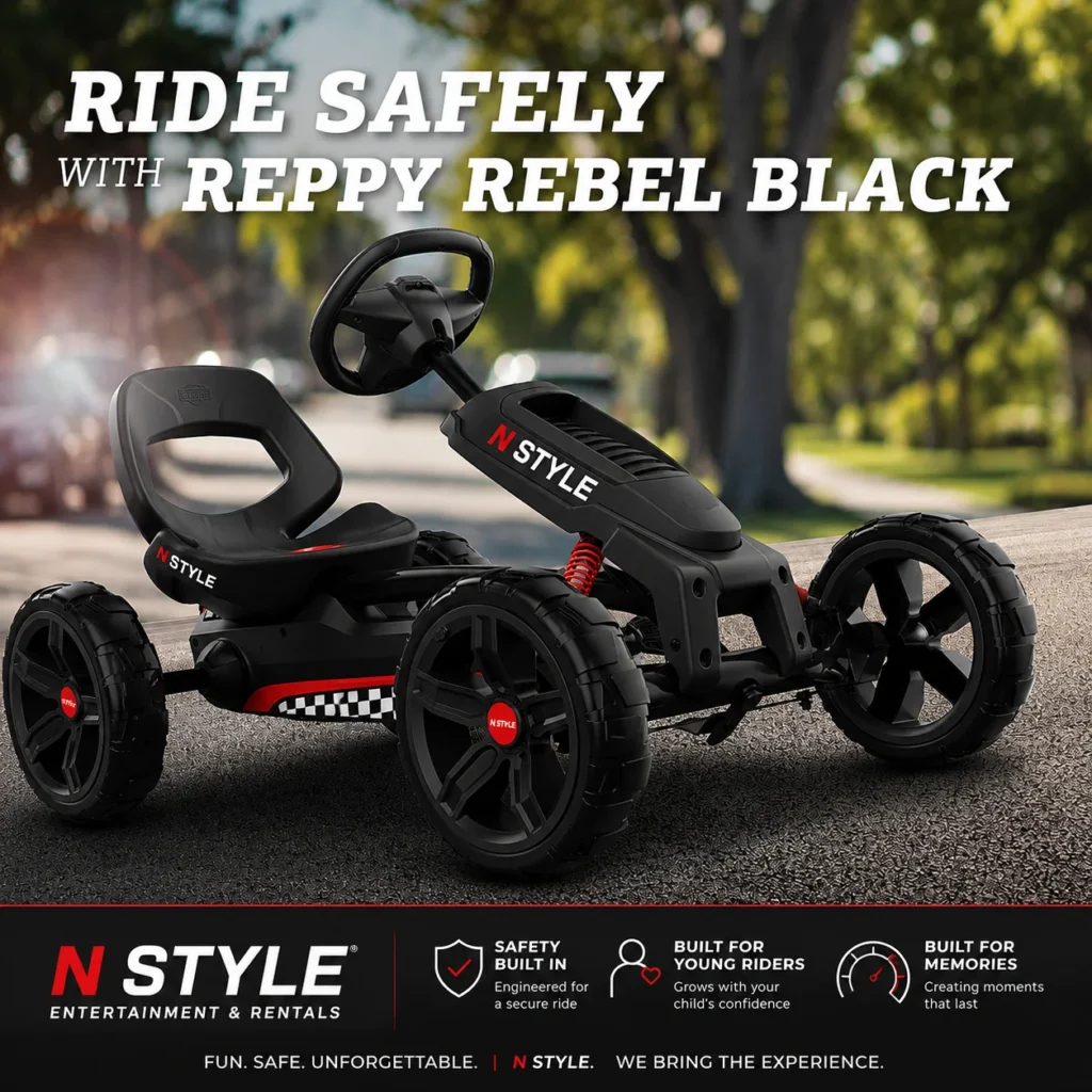 Go-kart adventure Reppy Rebel Black